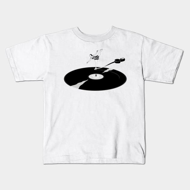 figure skating Kids T-Shirt by justduick